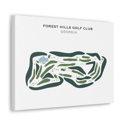 Forest Hills Golf Club, Georgia - Printed Golf Courses