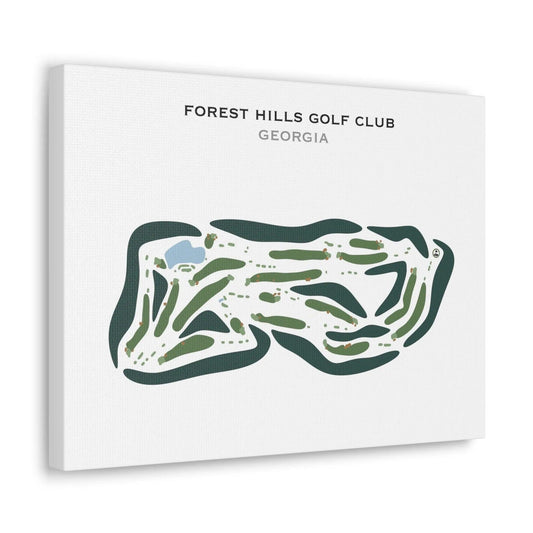 Forest Hills Golf Club, Georgia - Printed Golf Courses