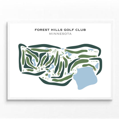 Forest Hills Golf Club, Minnesota - Printed Golf Courses