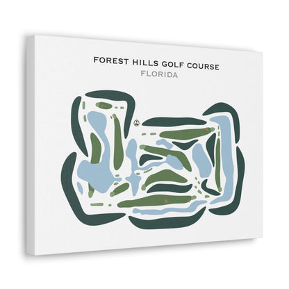Forest Hills Golf Course, Florida - Printed Golf Courses
