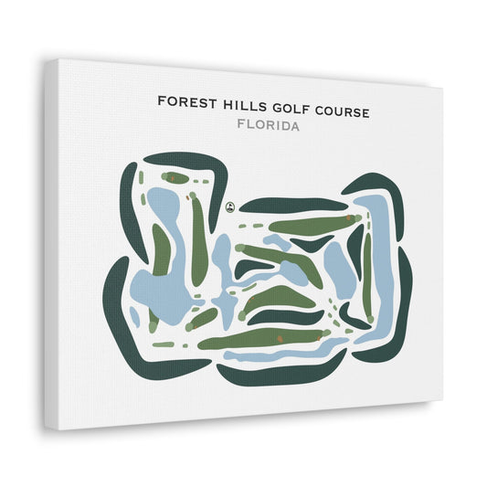 Forest Hills Golf Course, Florida - Printed Golf Courses
