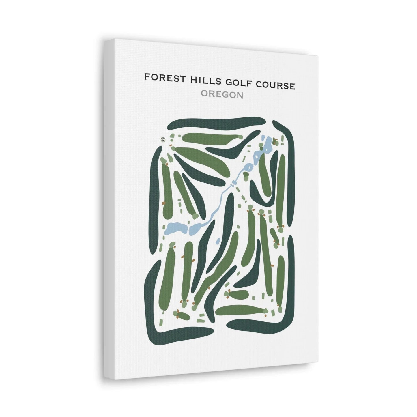 Forest Hills Golf Course, Oregon - Printed Golf Courses