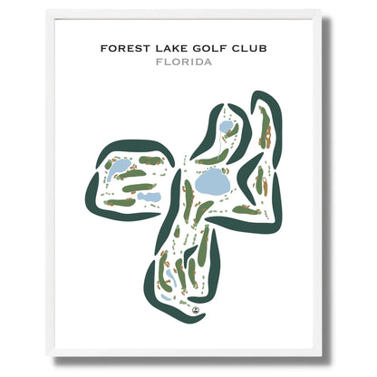 Forest Lake Golf Club, Florida - Printed Golf Courses
