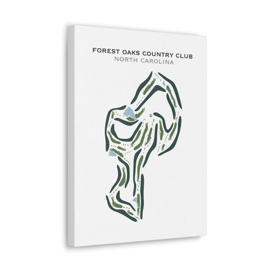 Forest Oaks Country Club, North Carolina - Printed Golf Course