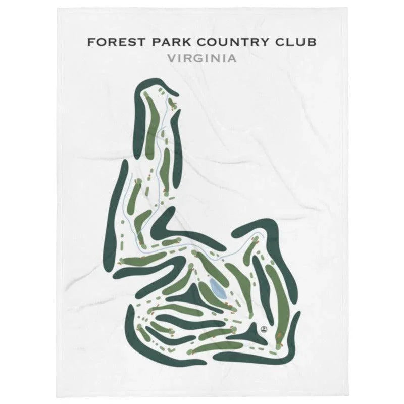 Forest Park Country Club, Virginia - Printed Golf Course