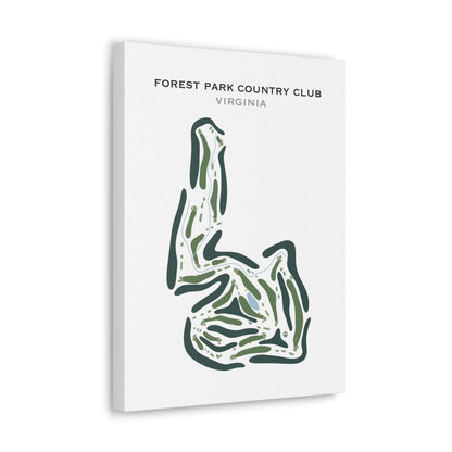 Forest Park Country Club, Virginia - Printed Golf Course