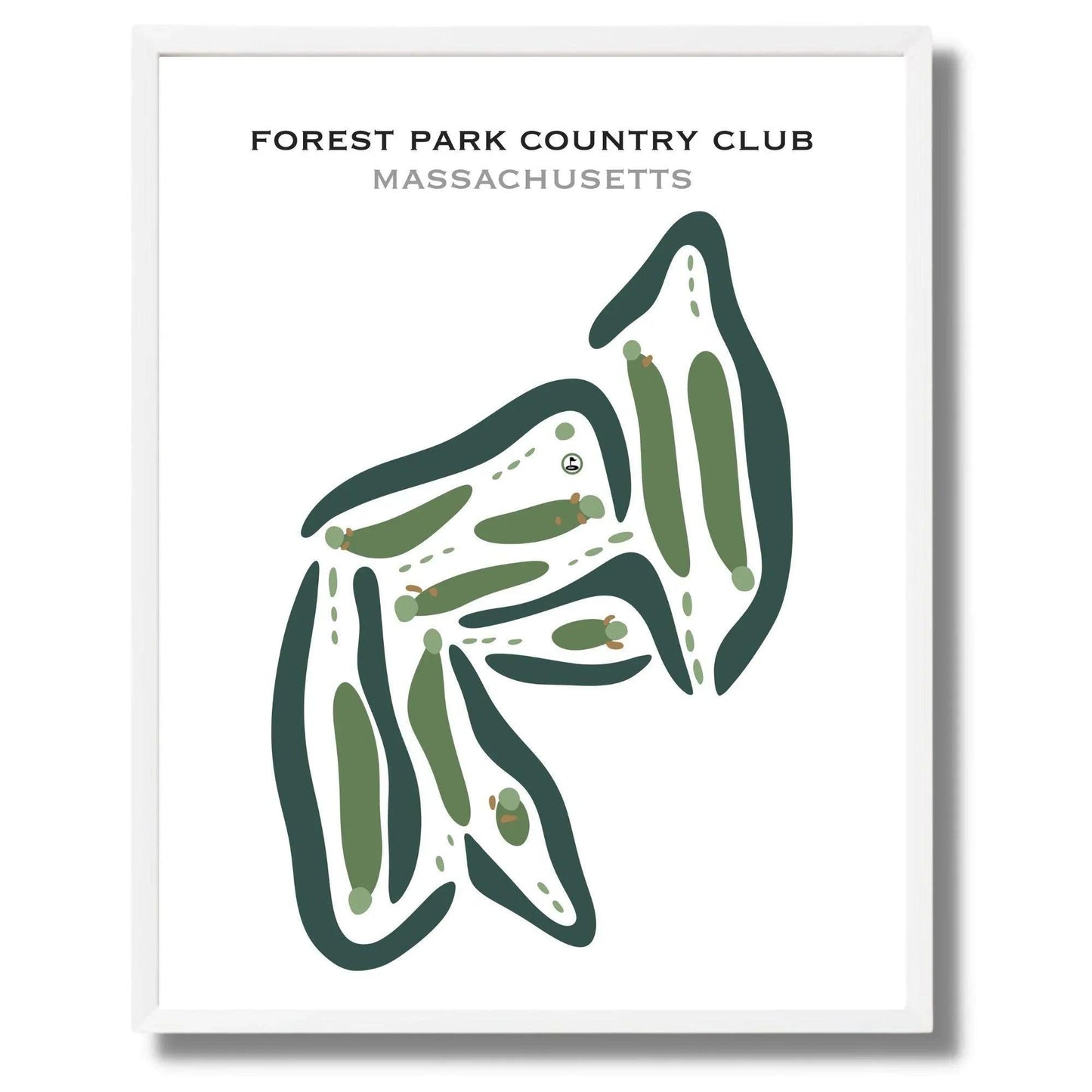 Forest Park Country Club, Massachusetts - Printed Golf Courses