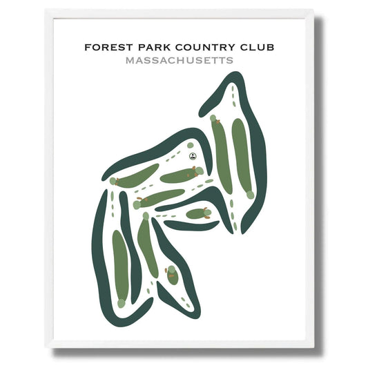 Forest Park Country Club, Massachusetts - Printed Golf Courses