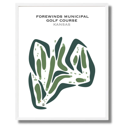 Forewinds Municipal Golf Course - Hugoton, Kansas - Printed Golf Courses