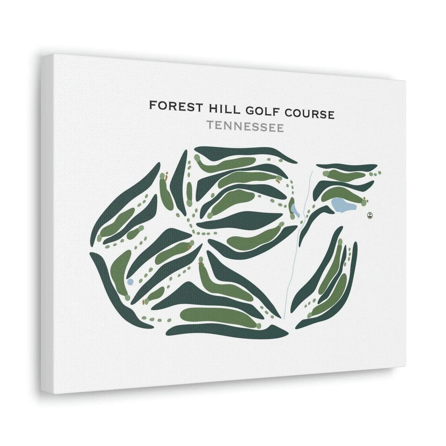 Forest Hill Golf Course, Tennessee - Printed Golf Courses