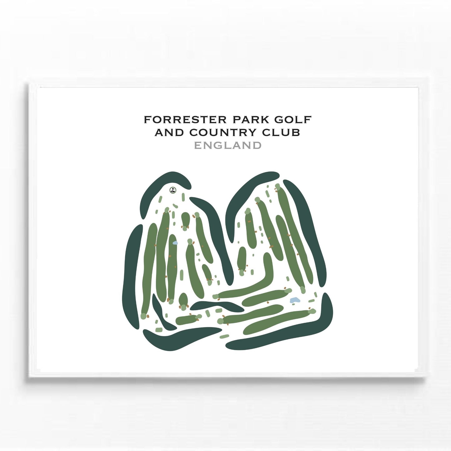 Forrester Park Golf & Country Club, England - Printed Golf Courses