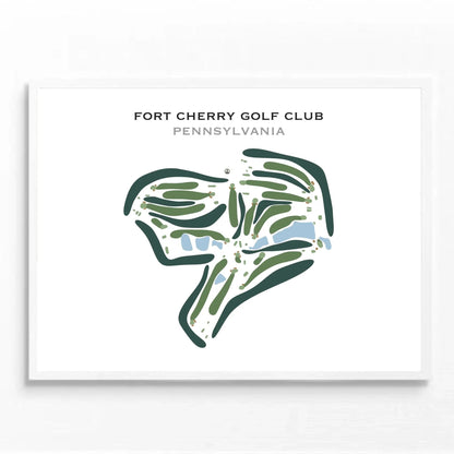 Fort Cherry Golf Club, Pennsylvania - Printed Golf Course