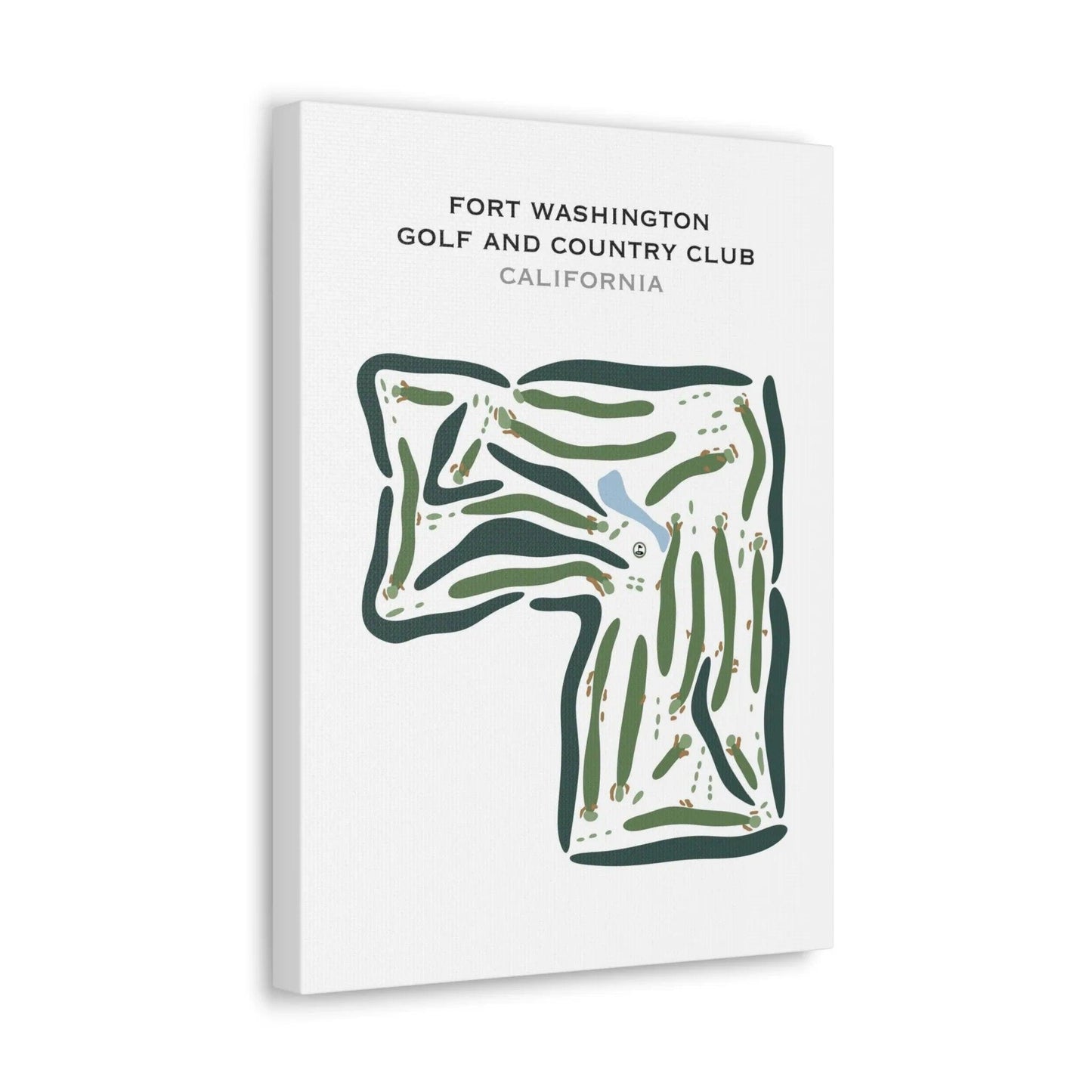 Fort Washington Country Club, California - Printed Golf Courses