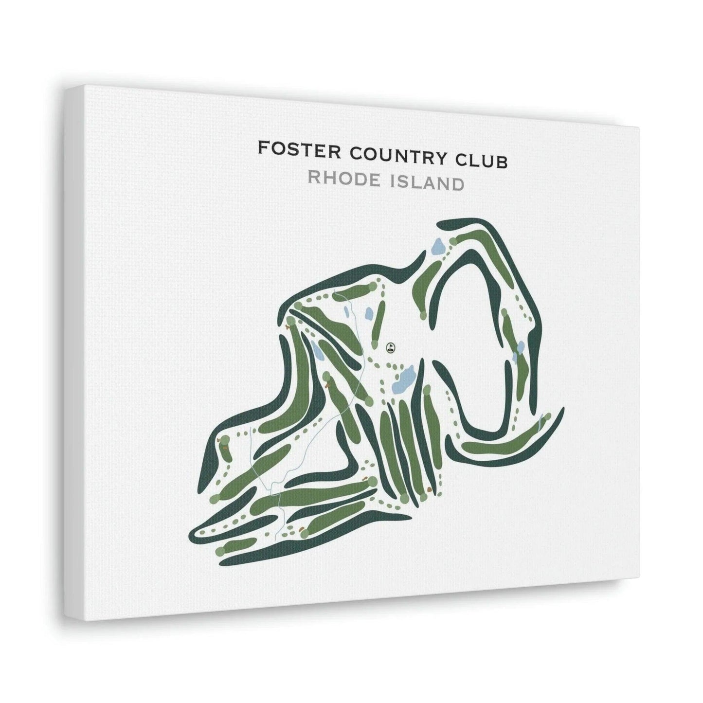 Foster Country Club, Rhode Island - Printed Golf Courses