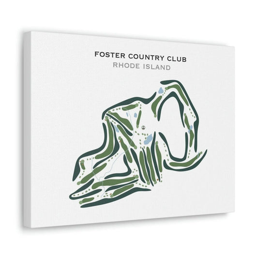 Foster Country Club, Rhode Island - Printed Golf Courses