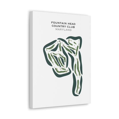 Fountain Head Country Club, Maryland - Printed Golf Courses