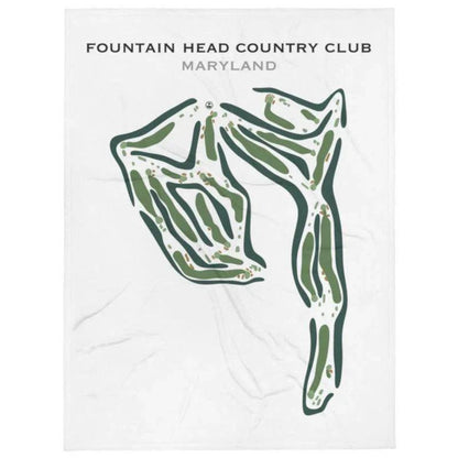 Fountain Head Country Club, Maryland - Printed Golf Course