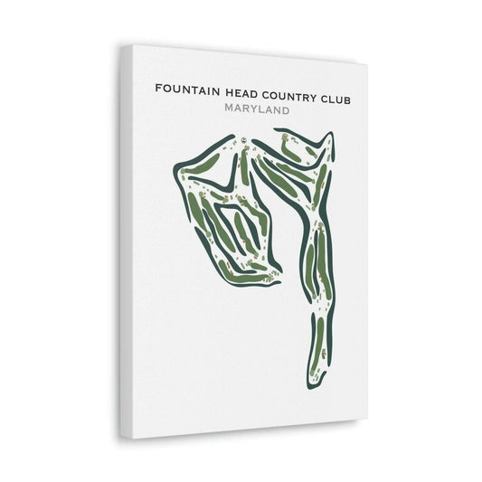 Fountain Head Country Club, Maryland - Printed Golf Course