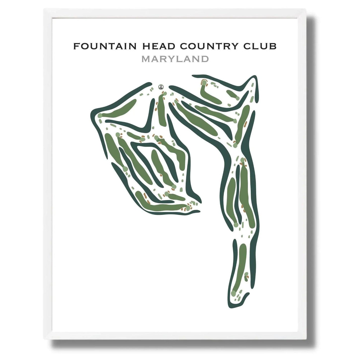 Fountain Head Country Club, Maryland - Printed Golf Course