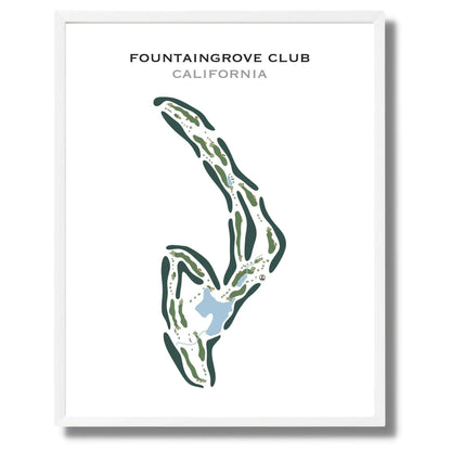 Fountaingrove Club, California - Printed Golf Course