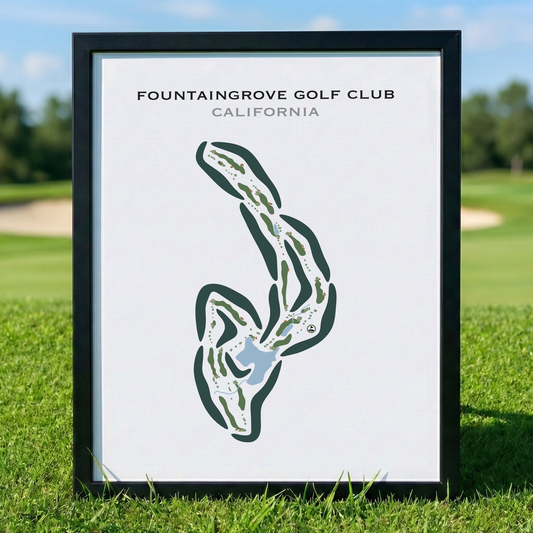 Fountaingrove Golf & Athletic Club, California - Printed Golf Courses