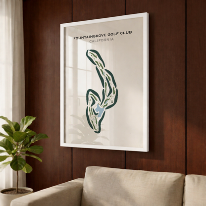 Fountaingrove Golf & Athletic Club, California - Printed Golf Courses