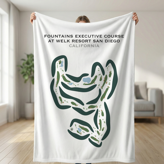 Fountains Executive Course at Welk Resort San Diego, California - Printed Golf Courses