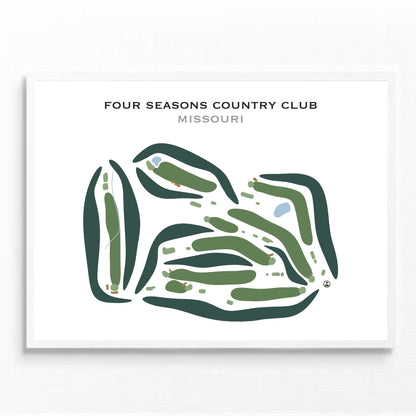 Four Seasons Country Club, Missouri - Printed Golf Courses