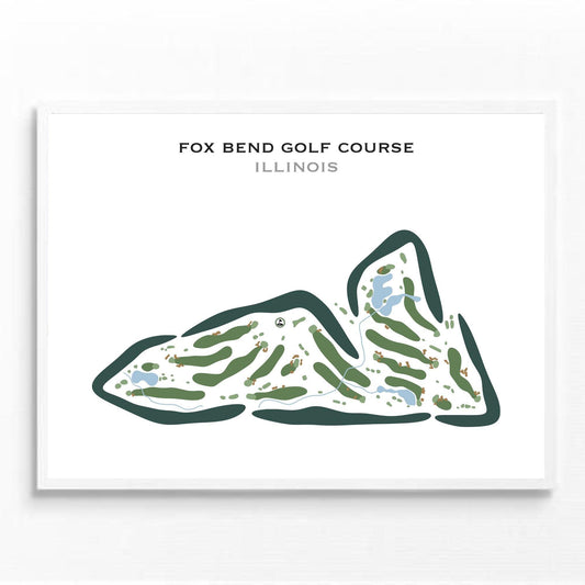 Fox Bend Golf Course, Illinois - Printed Golf Courses
