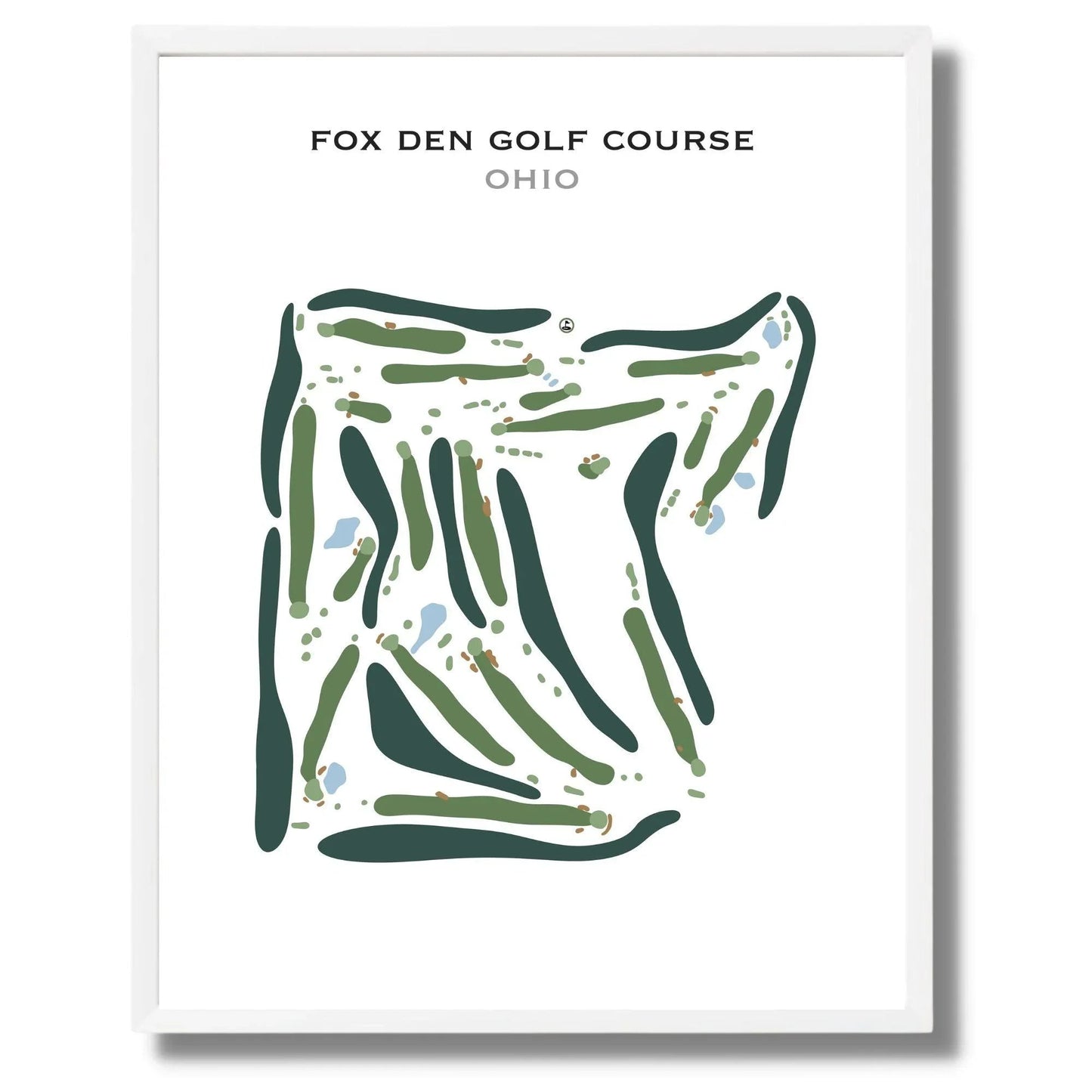 Fox Den Golf Course, Ohio - Printed Golf Course
