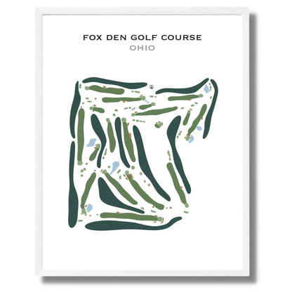 Fox Den Golf Course, Ohio - Printed Golf Course