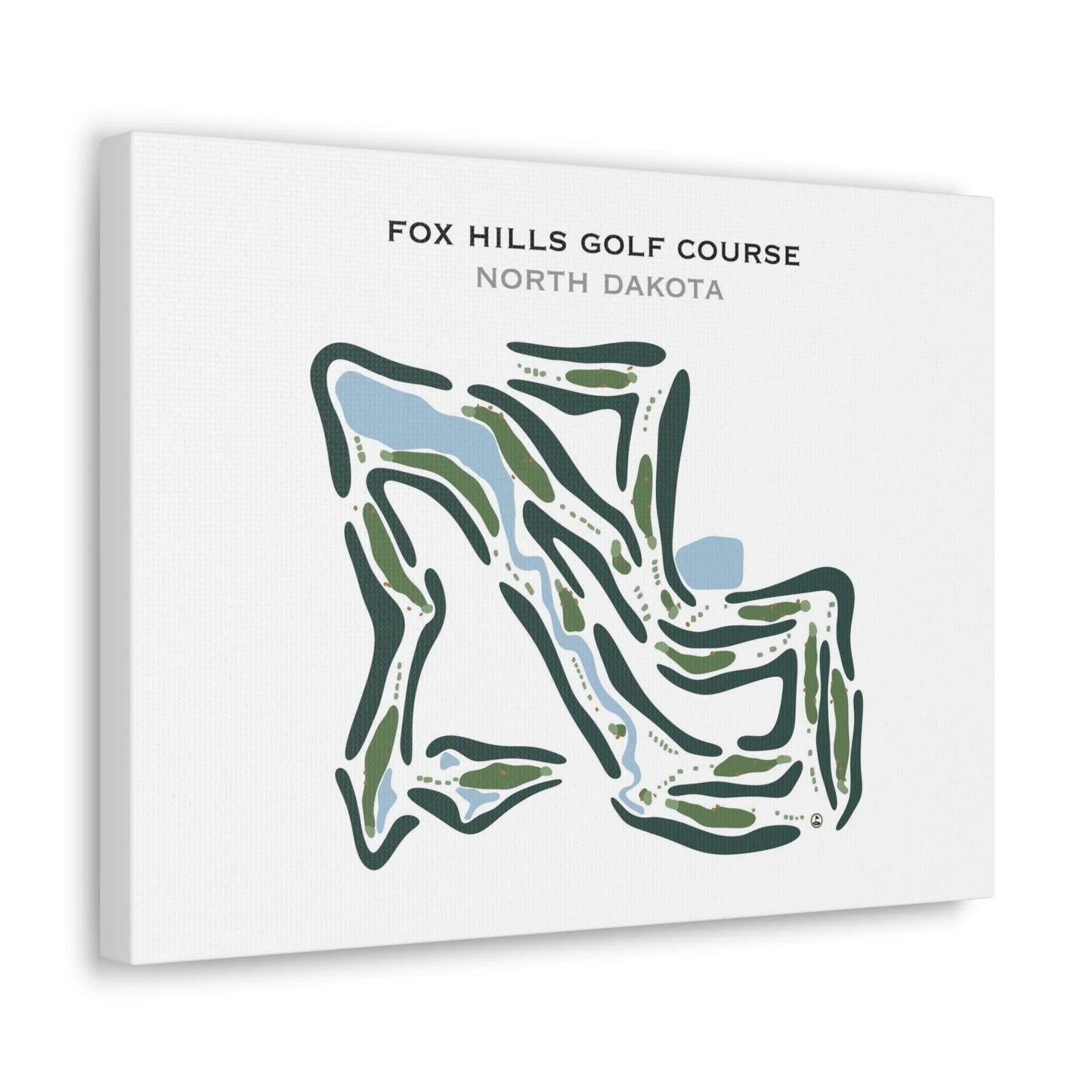 Fox Hills Golf Course, North Dakota - Printed Golf Course