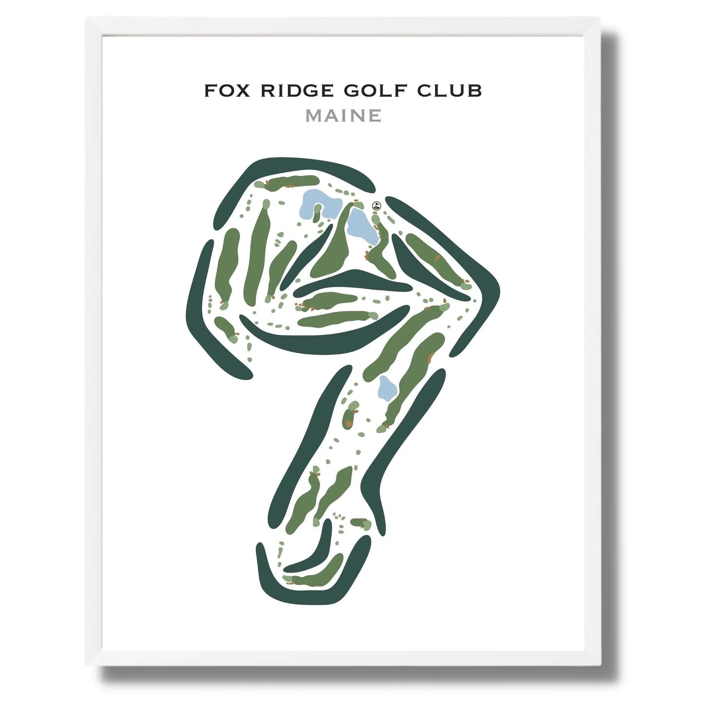 Fox Ridge Golf Club, Maine - Printed Golf Courses
