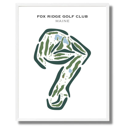 Fox Ridge Golf Club, Maine - Printed Golf Courses