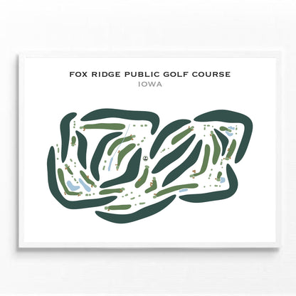 Fox Ridge Public Golf Course, Iowa - Printed Golf Courses