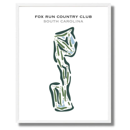 Fox Run Country Club, South Carolina - Printed Golf Course
