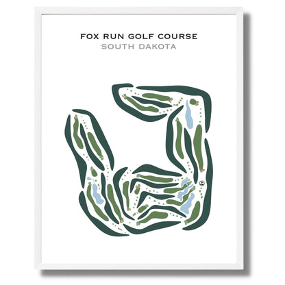 Fox Run Golf Course, South Dakota - Printed Golf Courses
