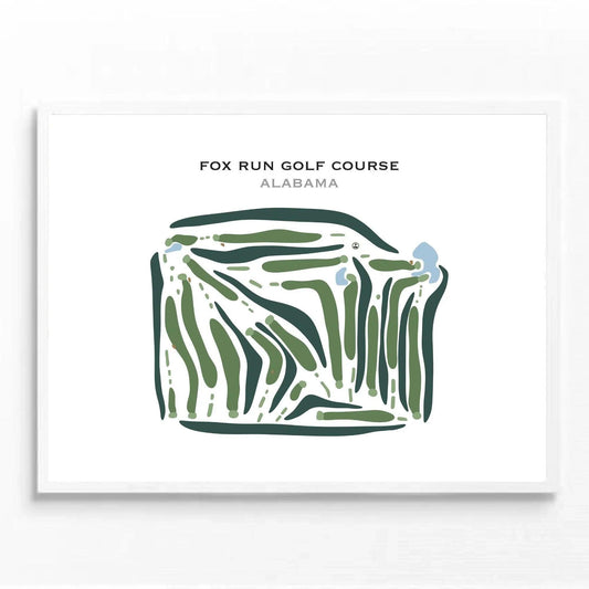 Fox Run Golf Club, Alabama - Printed Golf Course