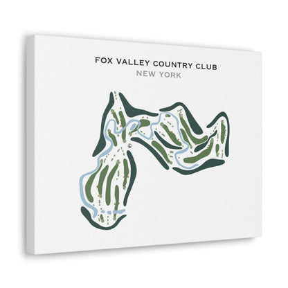 Fox Valley Country Club, New York - Printed Golf Course