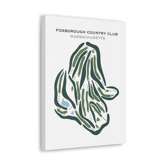 Foxborough Country Club, Massachusetts - Printed Golf Courses