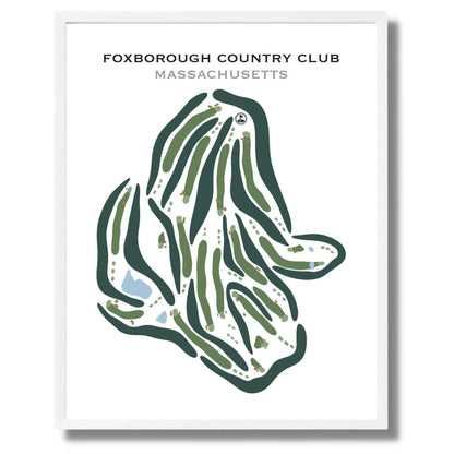 Foxborough Country Club, Massachusetts - Printed Golf Courses