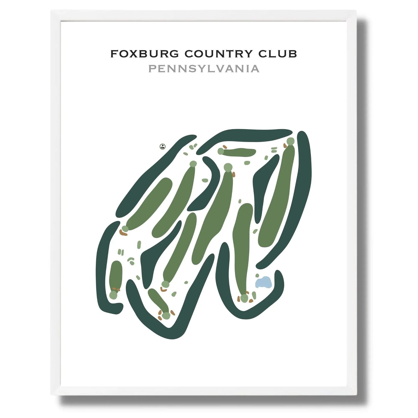 Foxburg Country Club, Pennsylvania - Printed Golf Courses