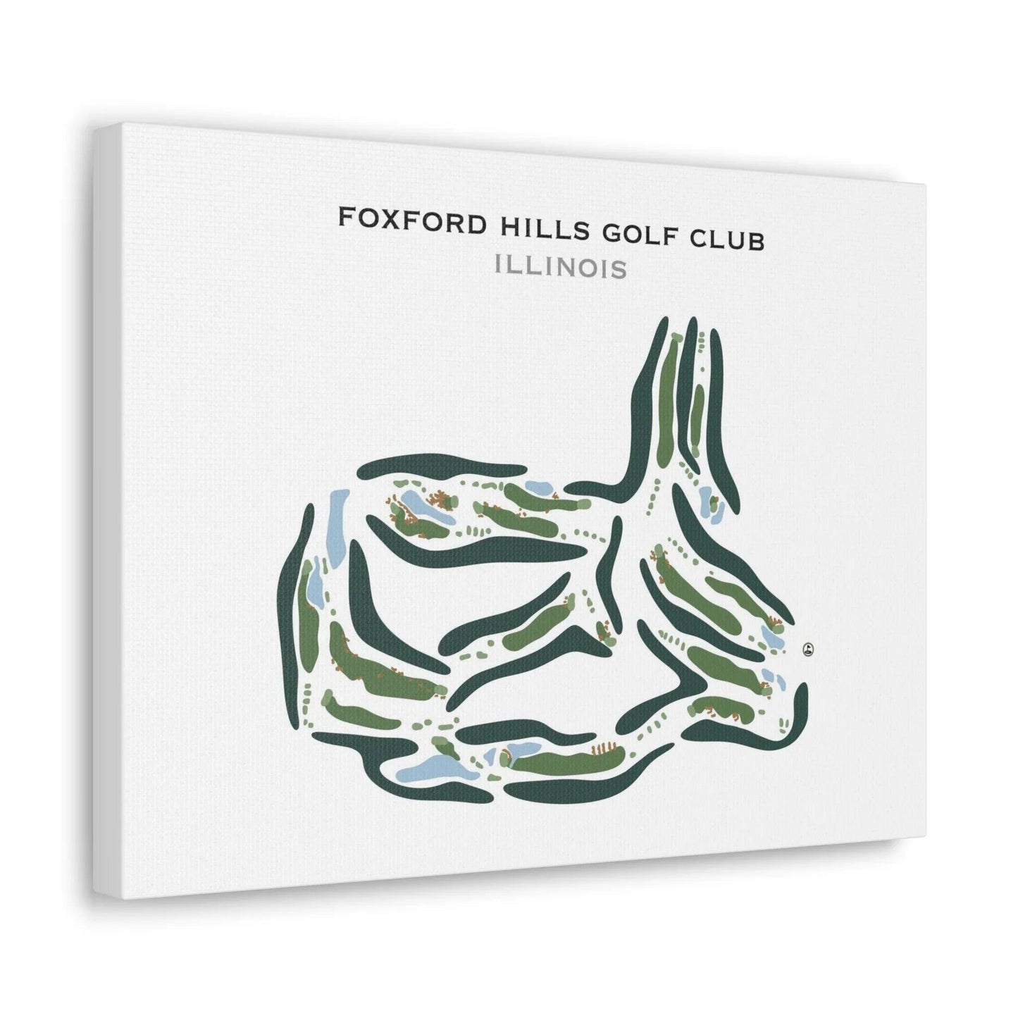 Foxford Hills Golf Club, Illinois - Printed Golf Course