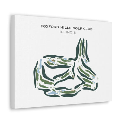 Foxford Hills Golf Club, Illinois - Printed Golf Course