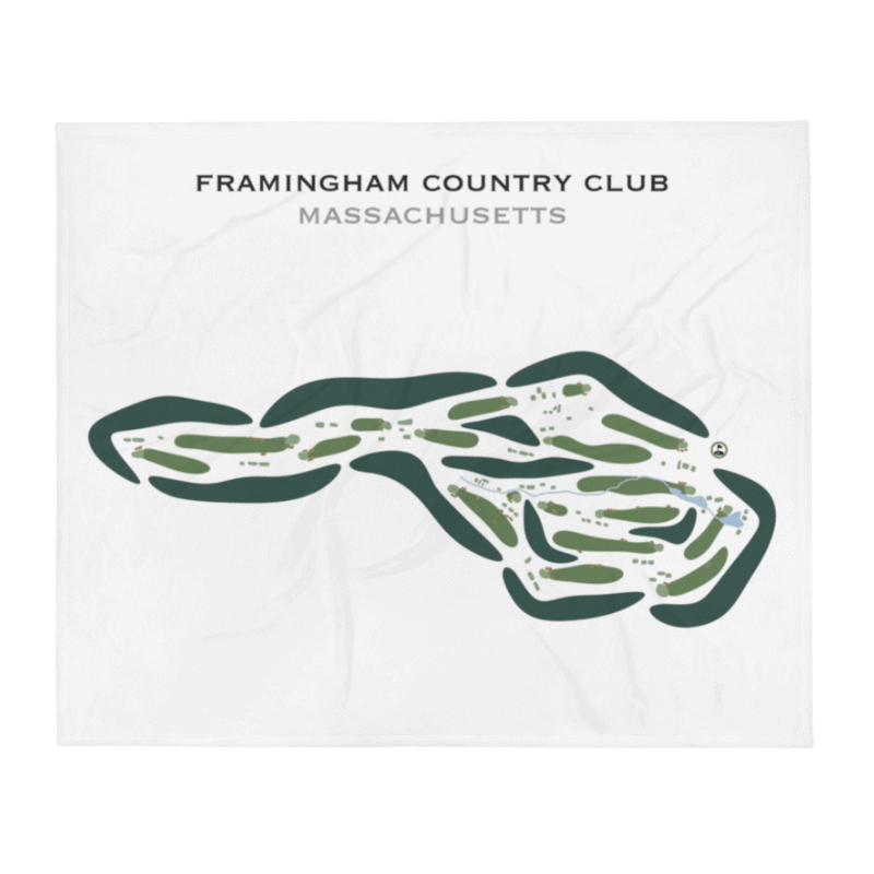 Framingham Country Club, Massachusetts - Printed Golf Courses