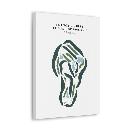 France Course at Golf de Preisch, France - Printed Golf Courses
