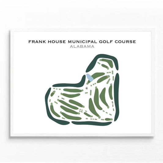 Frank House Municipal Golf Course, Alabama - Printed Golf Courses