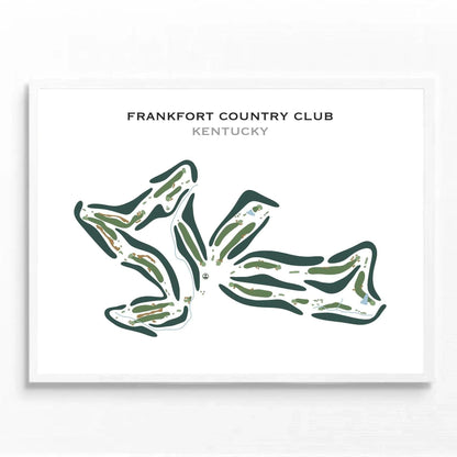 Frankfort Country Club, Kentucky - Printed Golf Course
