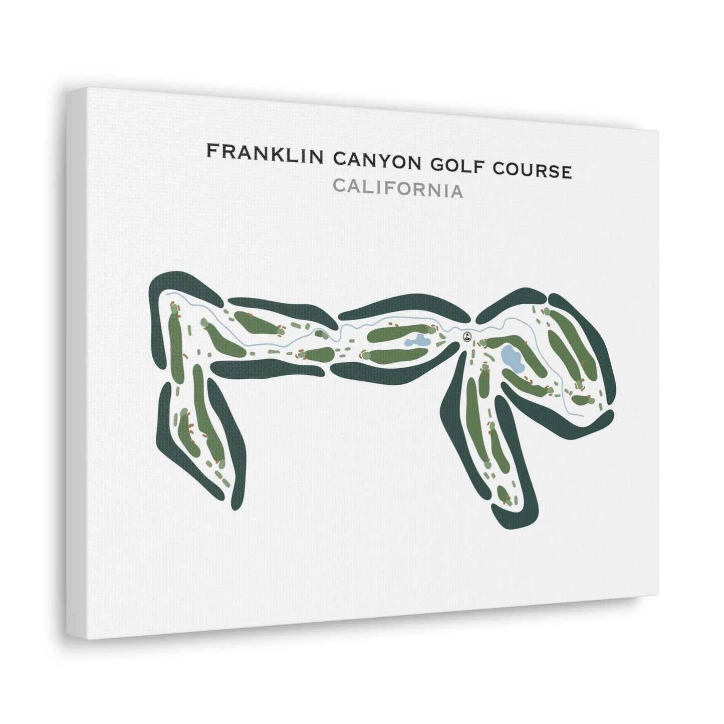 Franklin Canyon Golf Course, California - Printed Golf Courses