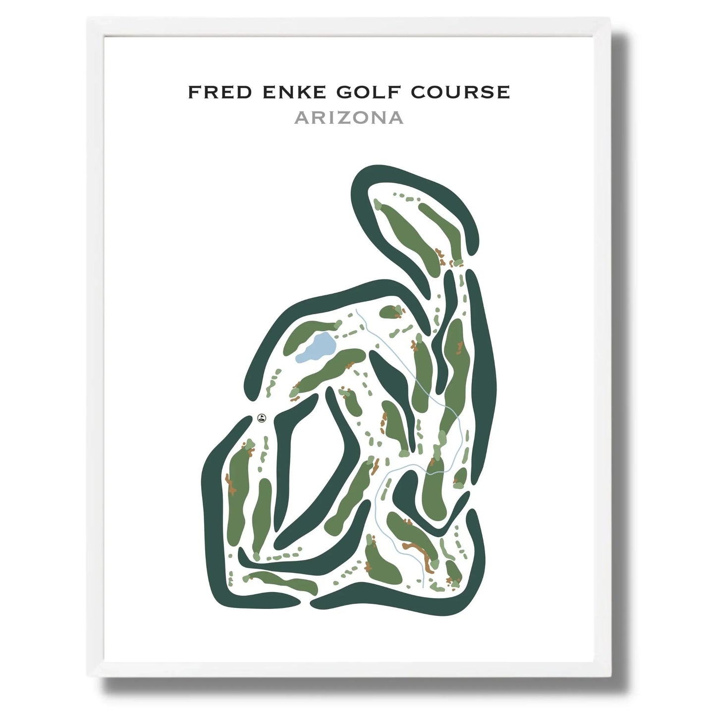 Fred Enke Golf Course, Arizona - Printed Golf Courses